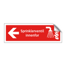 Sprinklerventil innenfor