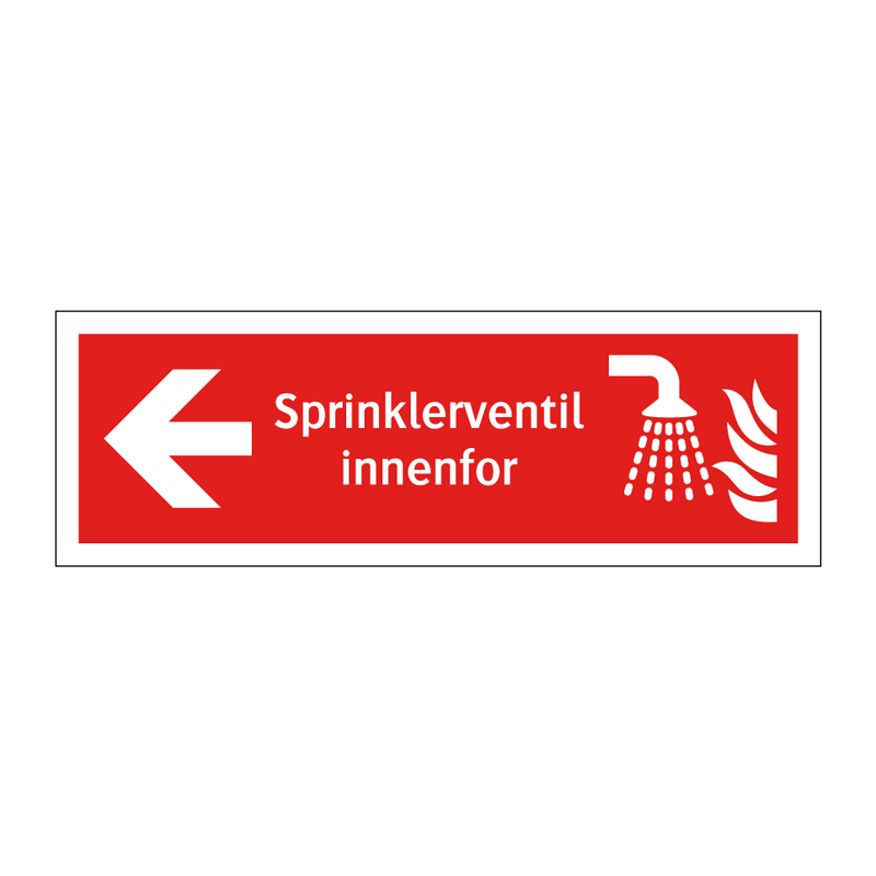 Sprinklerventil innenfor