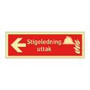 Stigeledning uttak