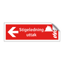Stigeledning uttak