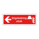 Stigeledning uttak