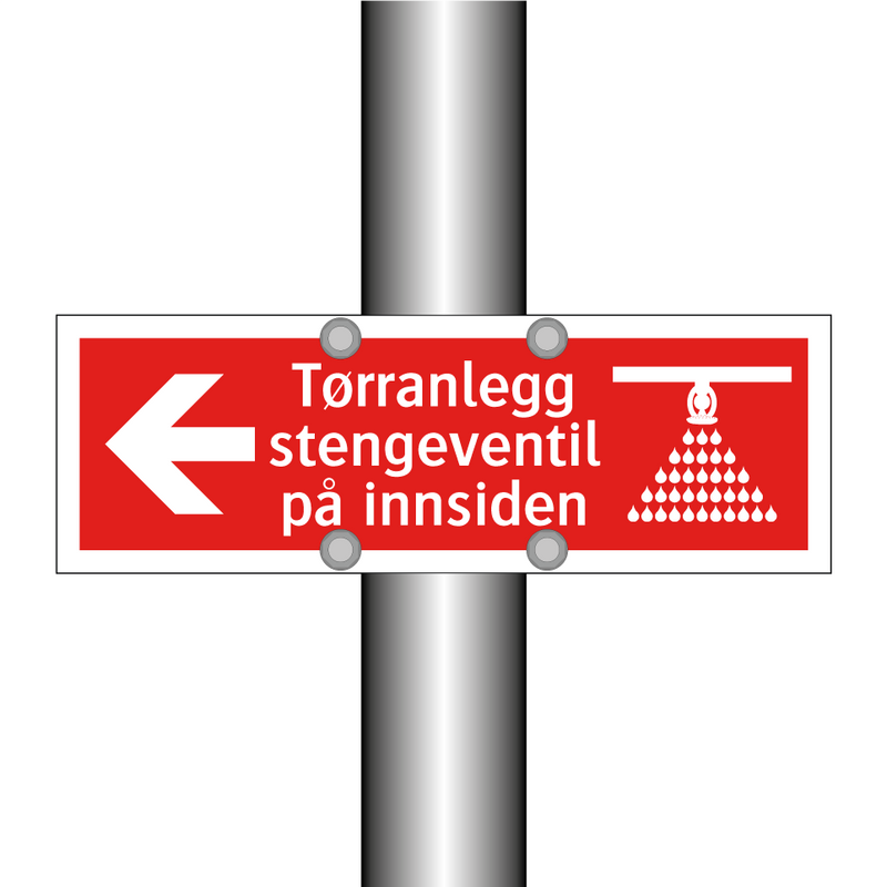 Tørranlegg stengeventil på innsiden & Tørranlegg stengeventil på innsiden