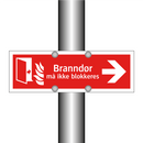 Branndør må ikke blokkeres