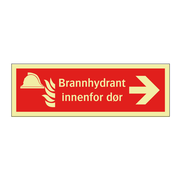 Brannhydrant innenfor dør