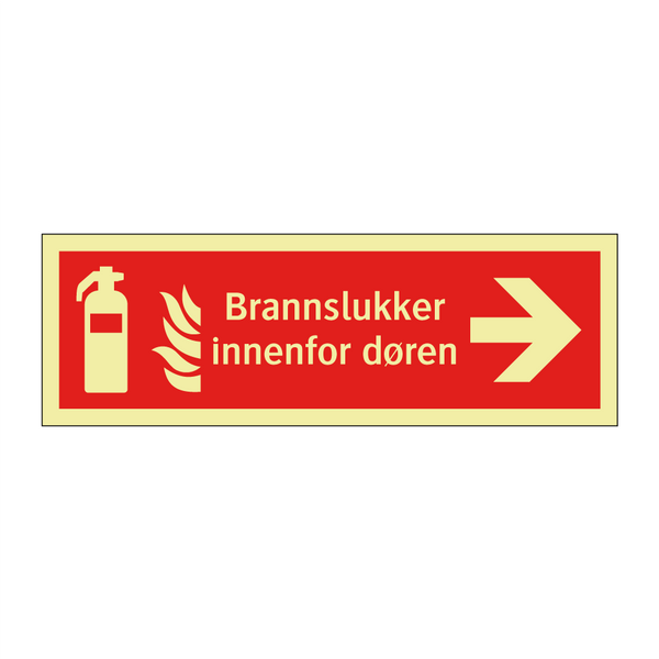 Brannslukker innenfor døren & Brannslukker innenfor døren & Brannslukker innenfor døren