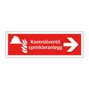 Kontrollventil sprinkleranlegg