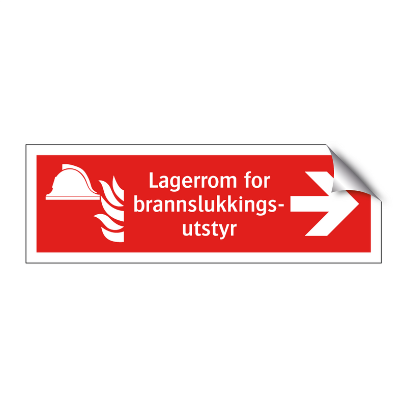Lagerrom for brannslukkingsutstyr