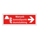 Manuelt kontrollpunkt skumslukking