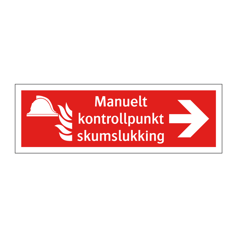 Manuelt kontrollpunkt skumslukking & Manuelt kontrollpunkt skumslukking