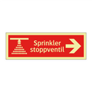 Sprinkler stoppventil