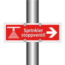 Sprinkler stoppventil