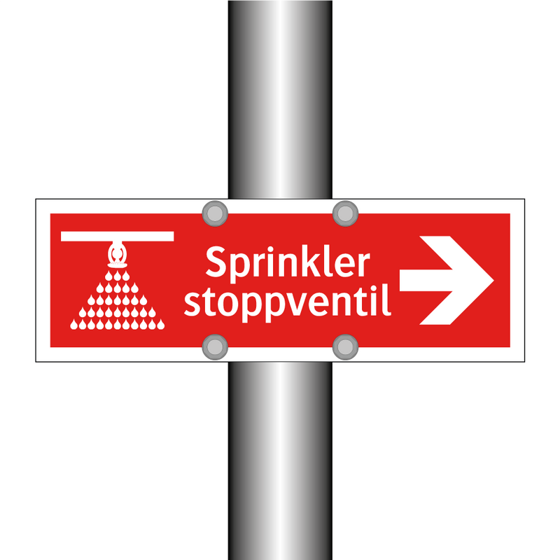 Sprinkler stoppventil