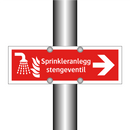 Sprinkleranlegg stengeventil
