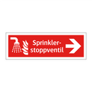 Sprinklerstoppventil