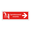 Sprinklerventil innenfor