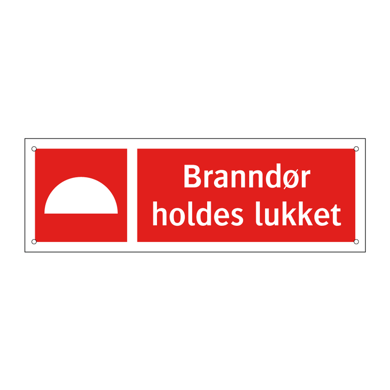 Branndør holdes lukket