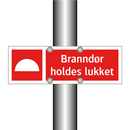 Branndør holdes lukket