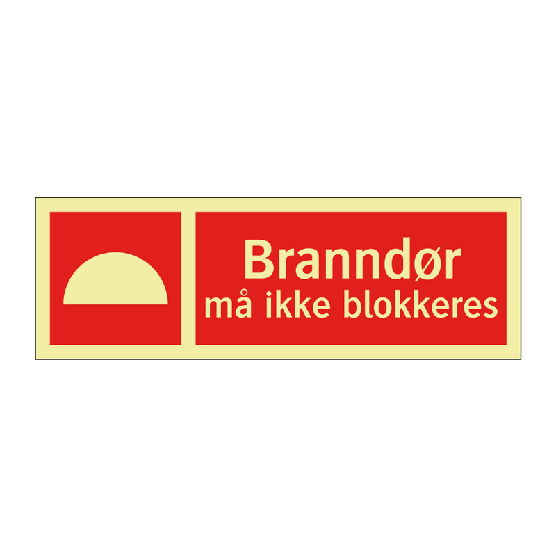 Branndør må ikke blokkeres