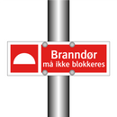 Branndør må ikke blokkeres