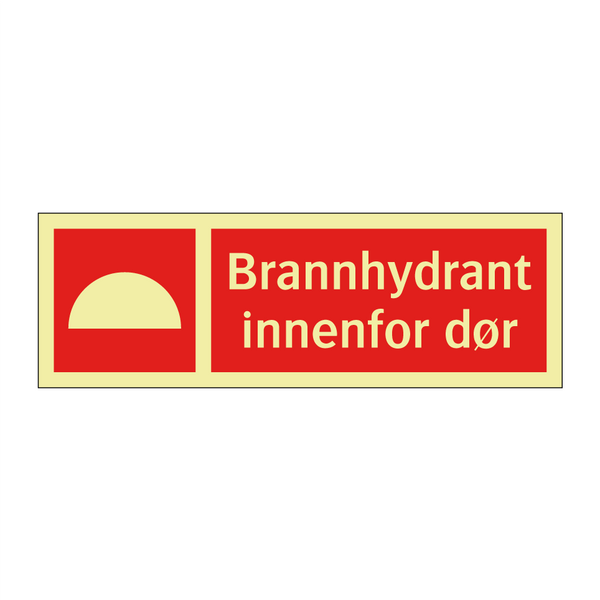 Brannhydrant innenfor dør