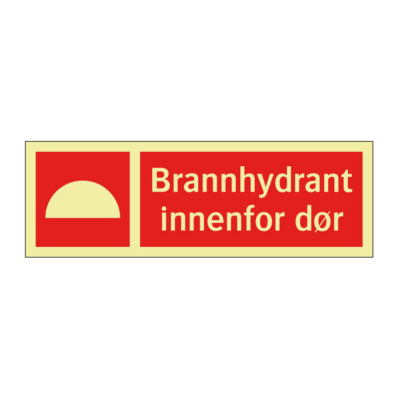 Brannhydrant innenfor dør