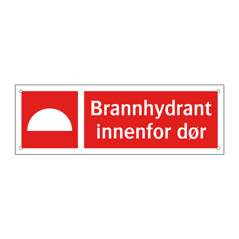 Brannhydrant innenfor dør