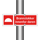 Brannslokker innenfor døren