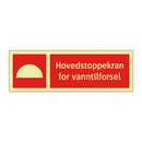 Hovedstoppekran for vanntilforsel