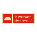 Hovedvann stengeventil