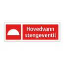 Hovedvann stengeventil