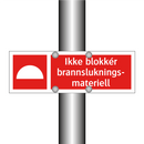 Ikke blokkér brannslukningsmateriell