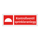 Kontrollventil sprinkleranlegg