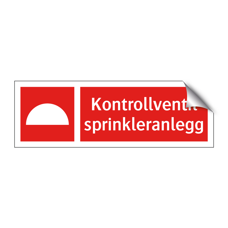 Kontrollventil sprinkleranlegg