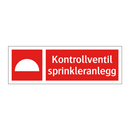Kontrollventil sprinkleranlegg