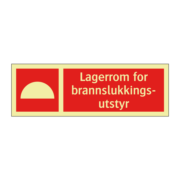 Lagerrom for brannslukkingsutstyr & Lagerrom for brannslukkingsutstyr