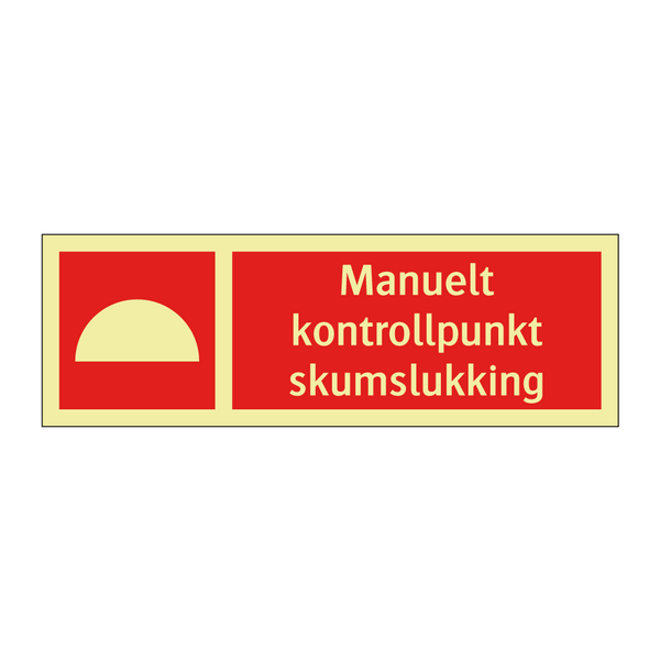 Manuelt kontrollpunkt skumslukking & Manuelt kontrollpunkt skumslukking