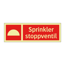 Sprinkler stoppventil