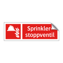 Sprinklerstoppventil