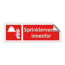 Sprinklerventil innenfor