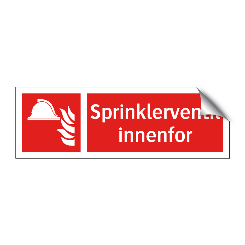 Sprinklerventil innenfor