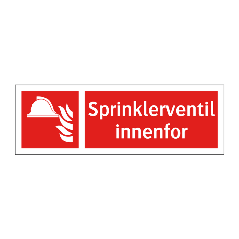 Sprinklerventil innenfor