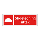 Stigeledning uttak