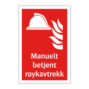 Manuelt betjent røykavtrekk