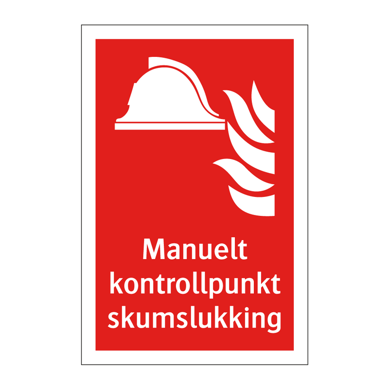 Manuelt kontrollpunkt skumslukking & Manuelt kontrollpunkt skumslukking