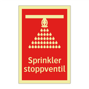 Sprinkler stoppventil