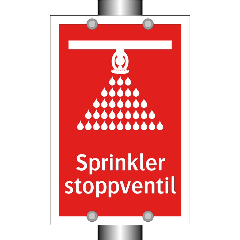 Sprinkler stoppventil