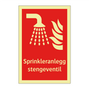 Sprinkleranlegg stengeventil