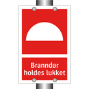Branndør holdes lukket