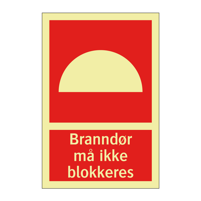 Branndør må ikke blokkeres