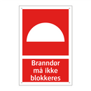 Branndør må ikke blokkeres